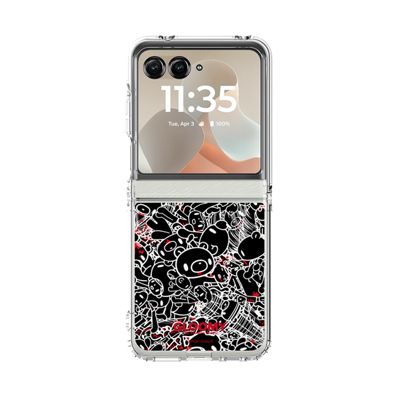 クリアケース［ グルーミー - パターン - ブラック ］