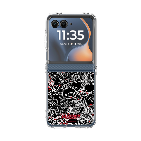 クリアケース［ グルーミー - パターン - ブラック ］