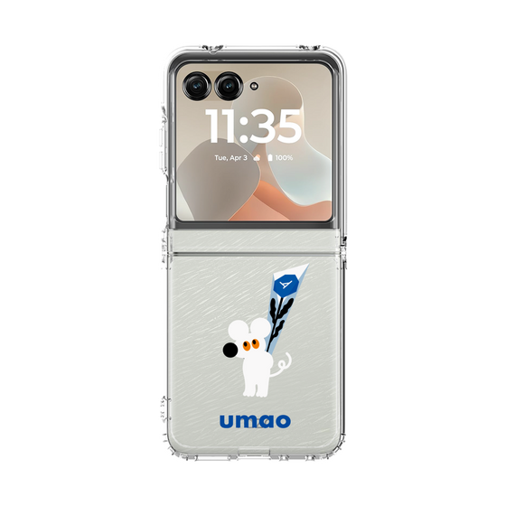 クリアケース［ umao - ねずみと花 ］