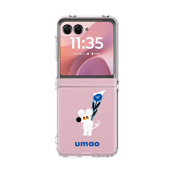 クリアケース［ umao - ねずみと花 ］