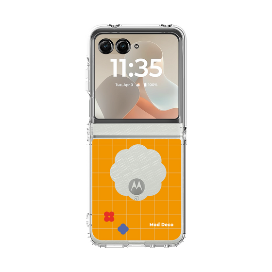 クリアケース［ Mod Deco - オリジナル - レトロオレンジ ］