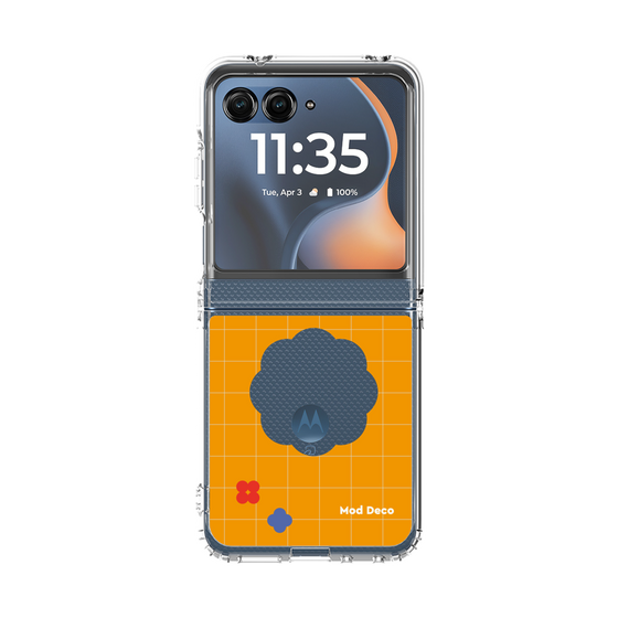 クリアケース［ Mod Deco - オリジナル - レトロオレンジ ］