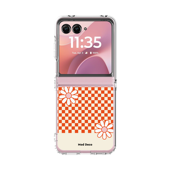 クリアケース［ Mod Deco - オリジナル - レトロフラワー ］