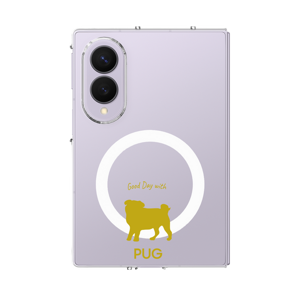 クリアケース for Samsung Galaxy Z Fold8［ &UCHINOCO - パグ ］
