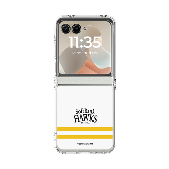 クリアケース［ 福岡ソフトバンクホークス - ストライプ ］