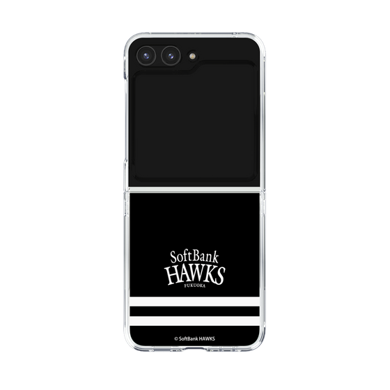 クリアケース［ 福岡ソフトバンクホークス - ストライプ - ブラック ］