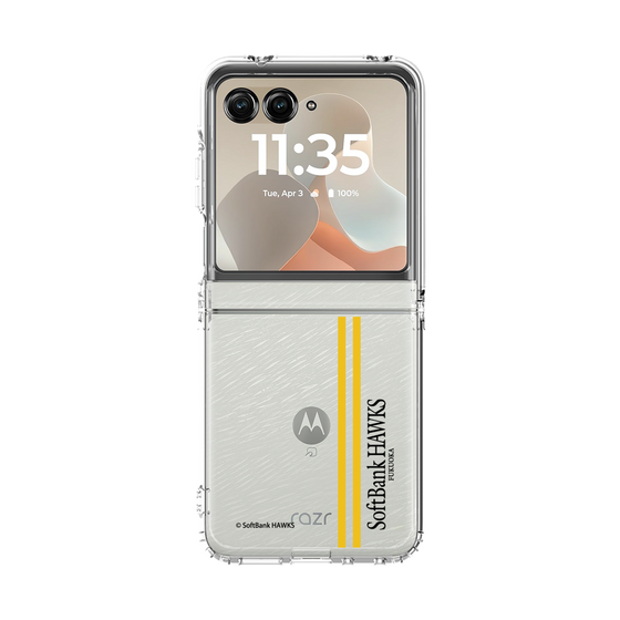 クリアケース［ 福岡ソフトバンクホークス - 縦ストライプ ］