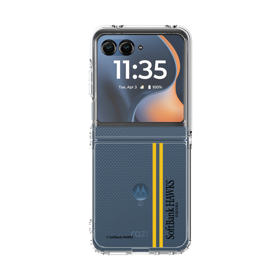 クリアケース［ 福岡ソフトバンクホークス - 縦ストライプ ］