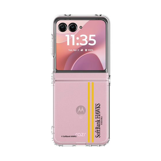 クリアケース［ 福岡ソフトバンクホークス - 縦ストライプ ］