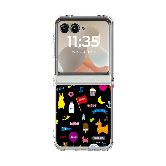 クリアケース［ ロディ - キュート - ブラック ］