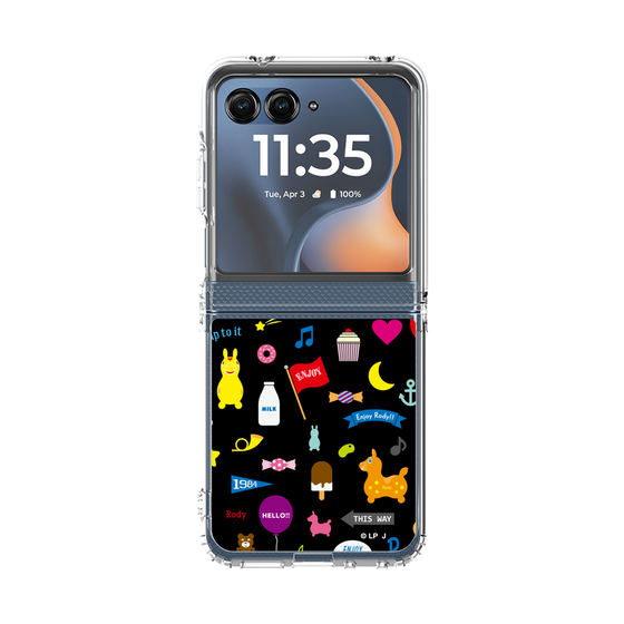 クリアケース［ ロディ - キュート - ブラック ］