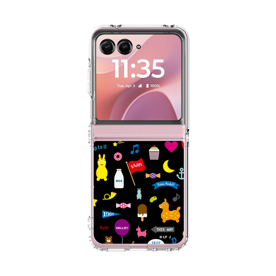 クリアケース［ ロディ - キュート - ブラック ］