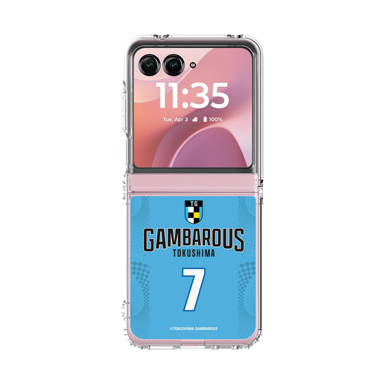 クリアケース［ 徳島ガンバロウズ - #7 ADILI - ブルー - 表 ］