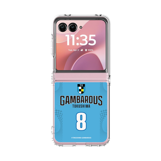 クリアケース［ 徳島ガンバロウズ - #8 DIAWARA - ブルー - 表 ］
