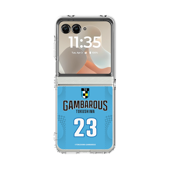 クリアケース［ 徳島ガンバロウズ - #23 NAKAMURA - ブルー - 表 ］