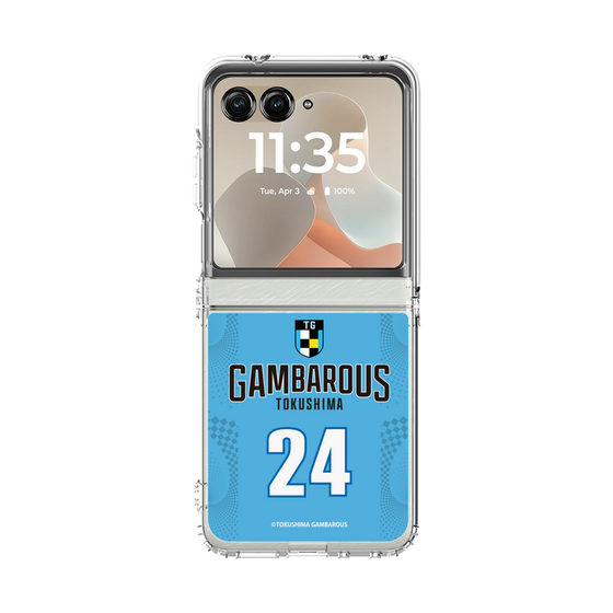 クリアケース［ 徳島ガンバロウズ - #24 OSAKI - ブルー - 表 ］
