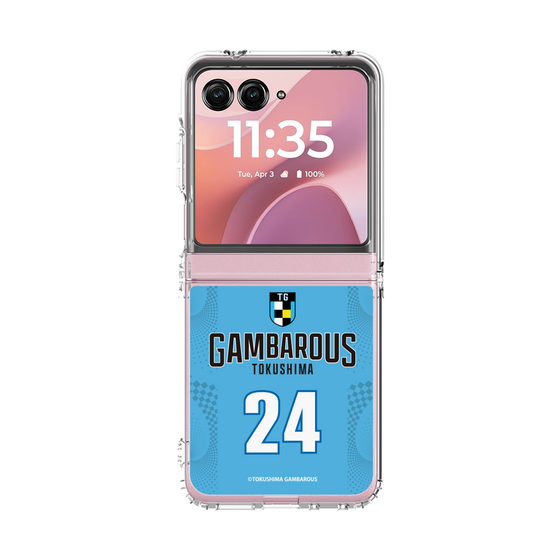 クリアケース［ 徳島ガンバロウズ - #24 OSAKI - ブルー - 表 ］