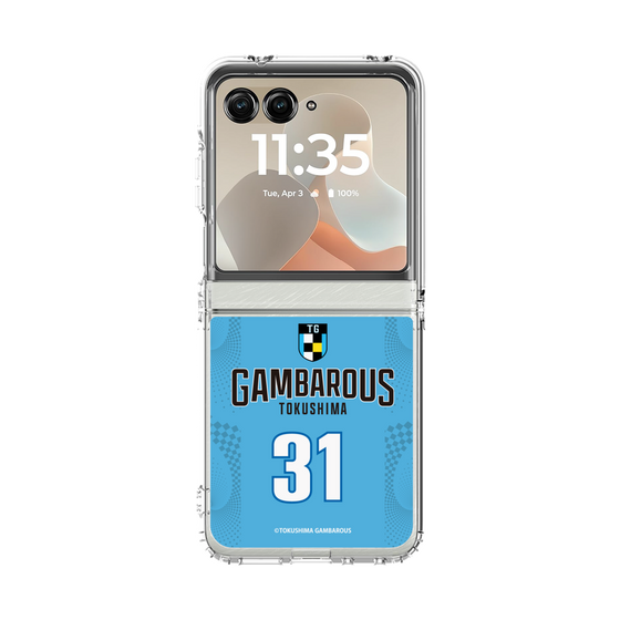 クリアケース［ 徳島ガンバロウズ - #31 HAYMOND - ブルー - 表 ］