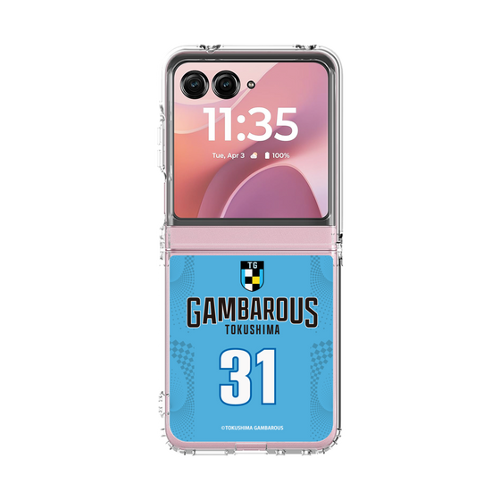 クリアケース［ 徳島ガンバロウズ - #31 HAYMOND - ブルー - 表 ］