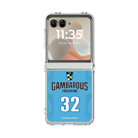 クリアケース［ 徳島ガンバロウズ - #32 MARTIN - ブルー - 表 ］