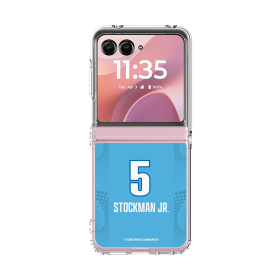 クリアケース［ 徳島ガンバロウズ - #5 STOCKMAN JR. - ブルー ］