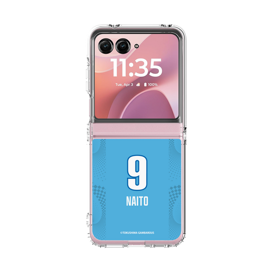 クリアケース［ 徳島ガンバロウズ - #9 NAITO - ブルー ］