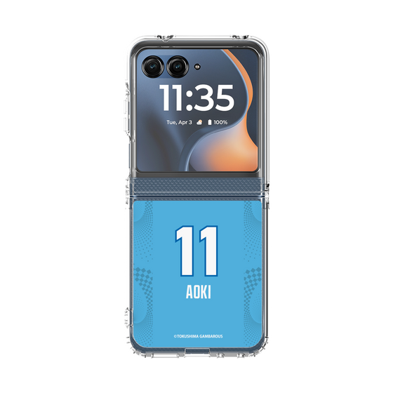 クリアケース［ 徳島ガンバロウズ - #11 AOKI - ブルー ］