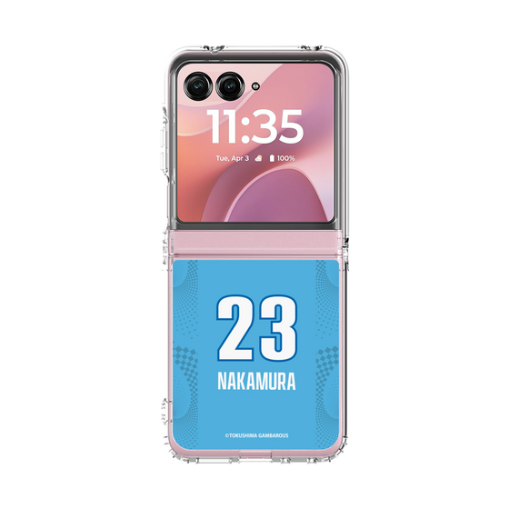 クリアケース［ 徳島ガンバロウズ - #23 NAKAMURA - ブルー ］