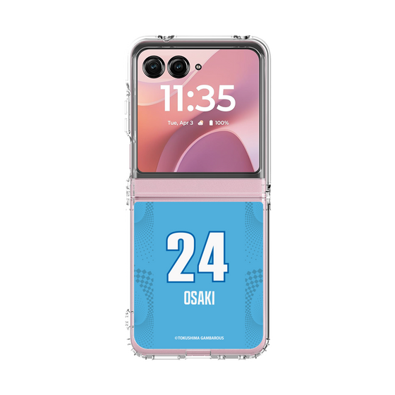 クリアケース［ 徳島ガンバロウズ - #24 OSAKI - ブルー ］