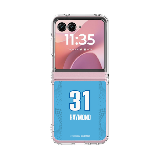 クリアケース［ 徳島ガンバロウズ - #31 HAYMOND - ブルー ］