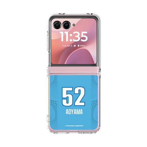 クリアケース［ 徳島ガンバロウズ - #52 AOYAMA - ブルー ］