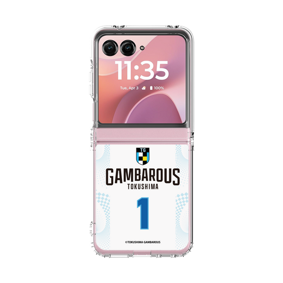 クリアケース［ 徳島ガンバロウズ - #1 COMBS - ホワイト - 表 ］