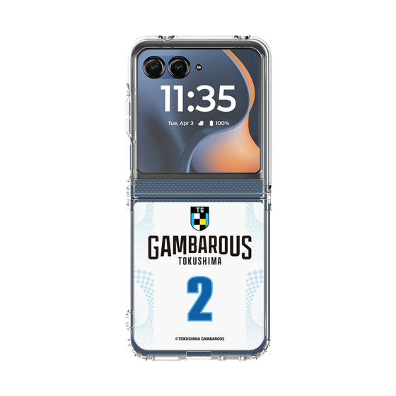 クリアケース［ 徳島ガンバロウズ - #2 TSUKAMOTO - ホワイト - 表 ］