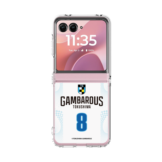 クリアケース［ 徳島ガンバロウズ - #8 DIAWARA - ホワイト - 表 ］