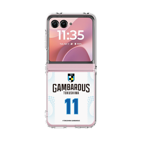 クリアケース［ 徳島ガンバロウズ - #11 AOKI - ホワイト - 表 ］