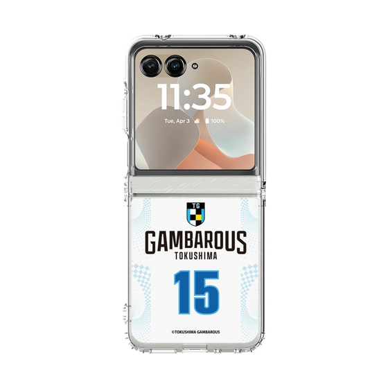 クリアケース［ 徳島ガンバロウズ - #15 WAKASA - ホワイト - 表 ］