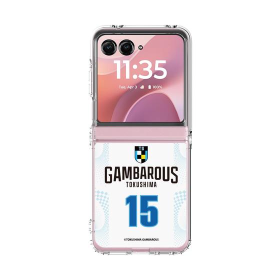クリアケース［ 徳島ガンバロウズ - #15 WAKASA - ホワイト - 表 ］