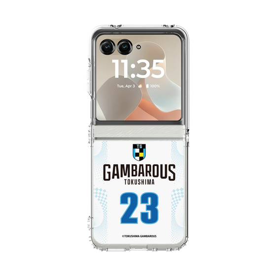 クリアケース［ 徳島ガンバロウズ - #23 NAKAMURA - ホワイト - 表 ］