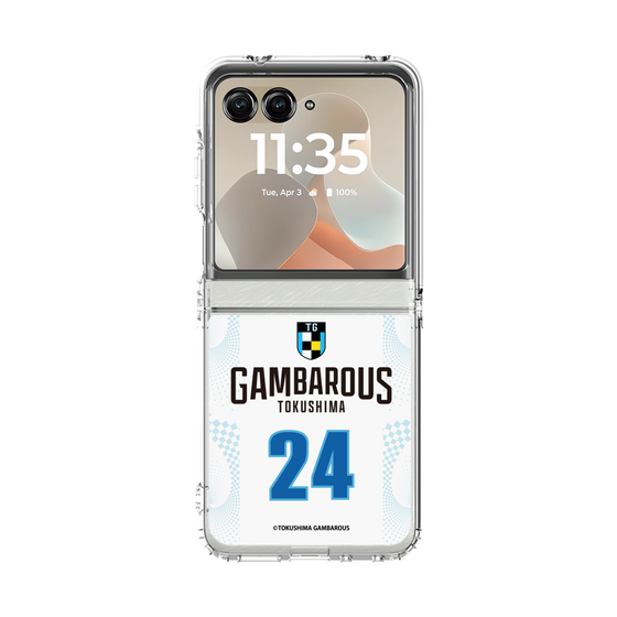 クリアケース［ 徳島ガンバロウズ - #24 OSAKI - ホワイト - 表 ］