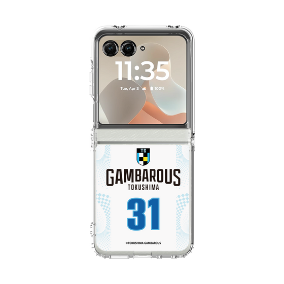 クリアケース［ 徳島ガンバロウズ - #31 HAYMOND - ホワイト - 表 ］