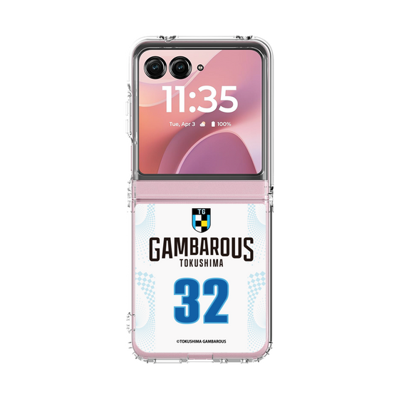 クリアケース［ 徳島ガンバロウズ - #32 MARTIN - ホワイト - 表 ］