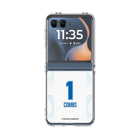 クリアケース［ 徳島ガンバロウズ - #1 COMBS - ホワイト ］