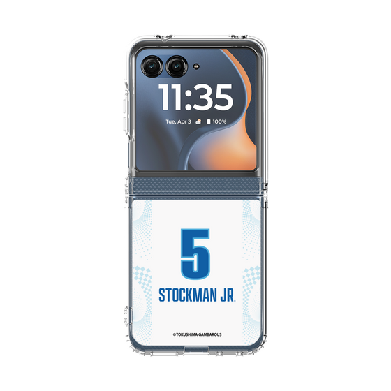 クリアケース［ 徳島ガンバロウズ - #5 STOCKMAN JR. - ホワイト ］