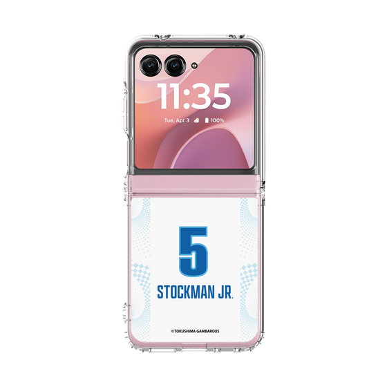 クリアケース［ 徳島ガンバロウズ - #5 STOCKMAN JR. - ホワイト ］