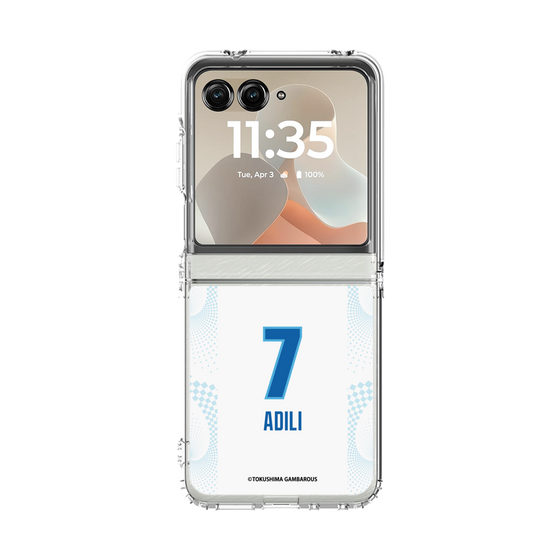 クリアケース［ 徳島ガンバロウズ - #7 ADILI - ホワイト ］