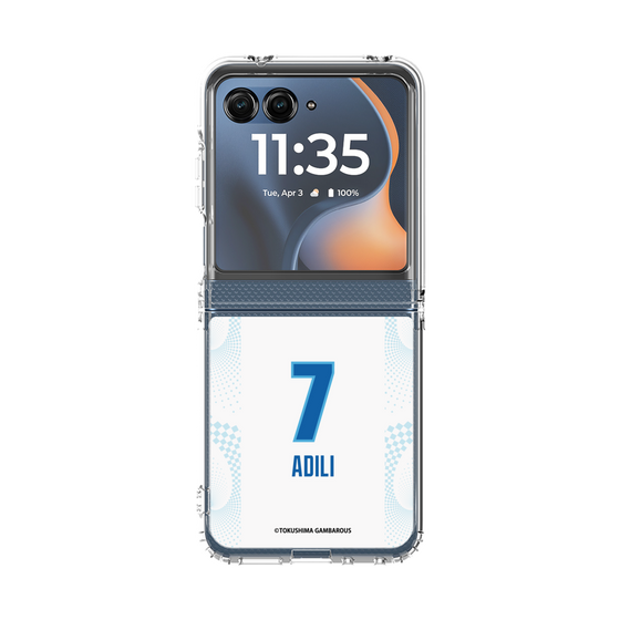 クリアケース［ 徳島ガンバロウズ - #7 ADILI - ホワイト ］