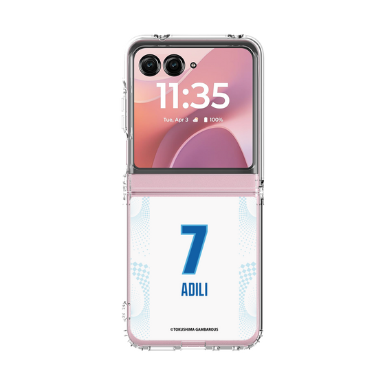 クリアケース［ 徳島ガンバロウズ - #7 ADILI - ホワイト ］