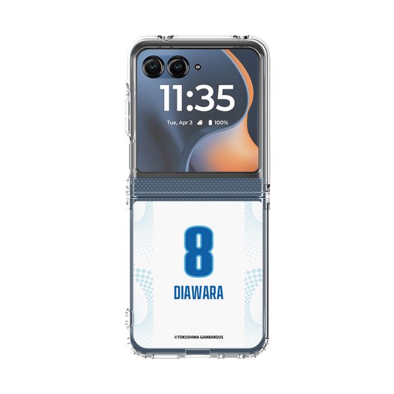 クリアケース［ 徳島ガンバロウズ - #8 DIAWARA - ホワイト ］