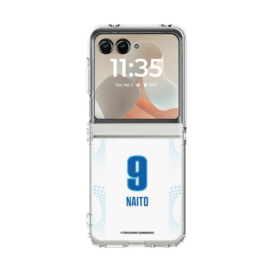 クリアケース［ 徳島ガンバロウズ - #9 NAITO - ホワイト ］