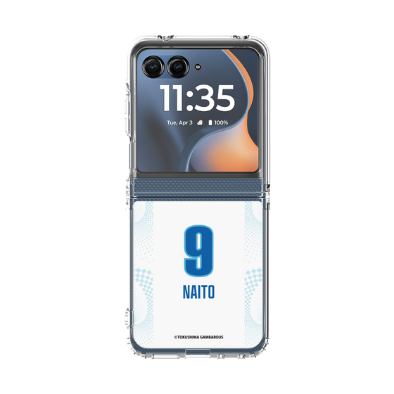 クリアケース［ 徳島ガンバロウズ - #9 NAITO - ホワイト ］